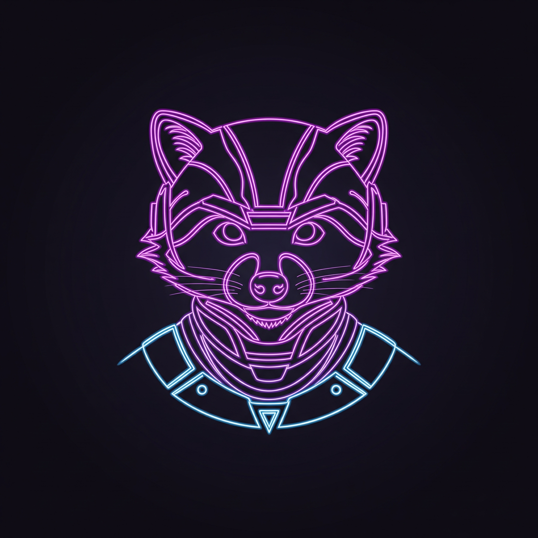 A racoon character in futuristic gear, representing Aave liquidation protection.